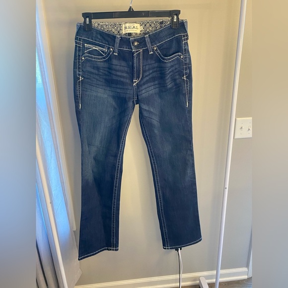 Ariat real denim mid rise straight leg jeans - Picture 1 of 9